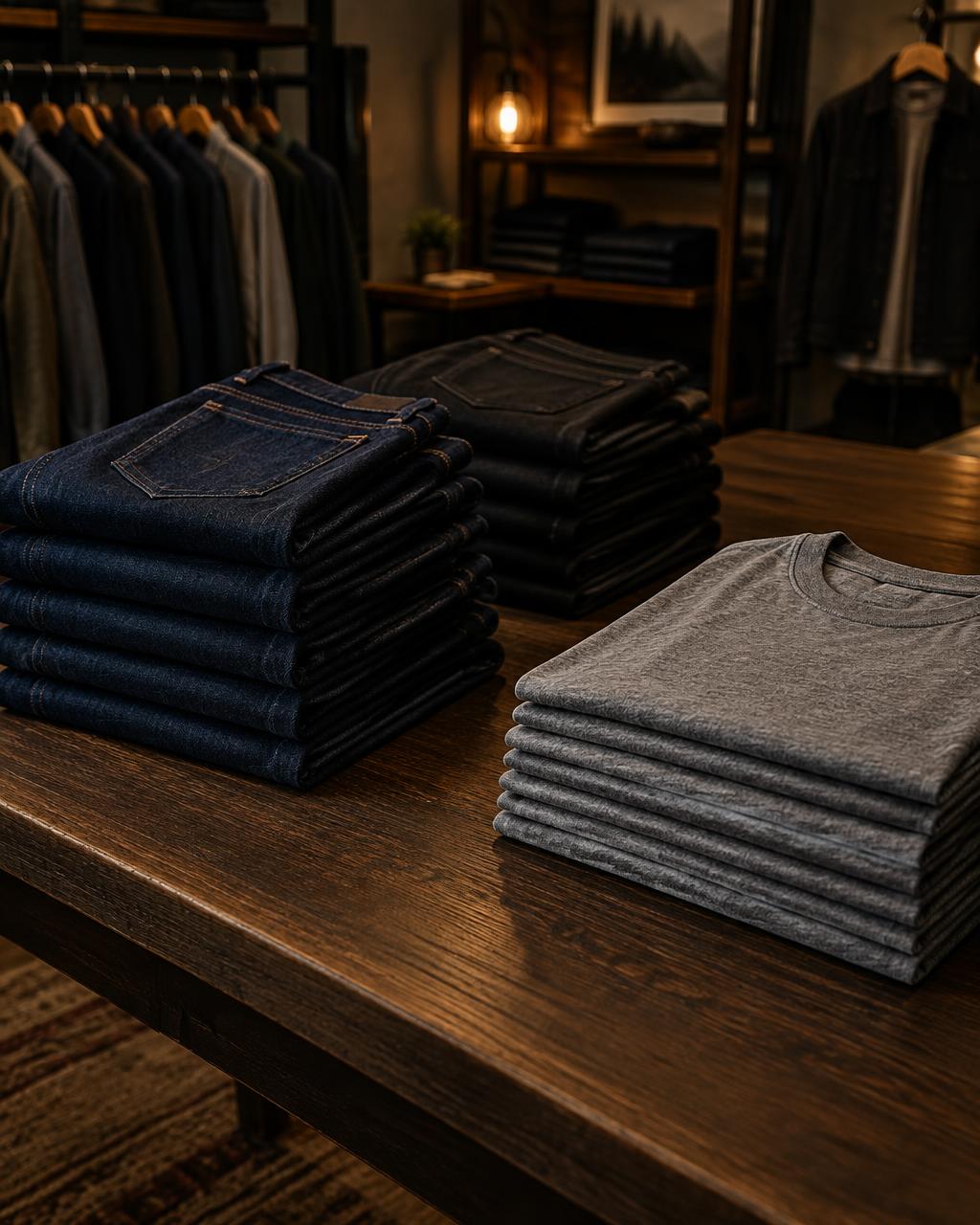 Donkere denim